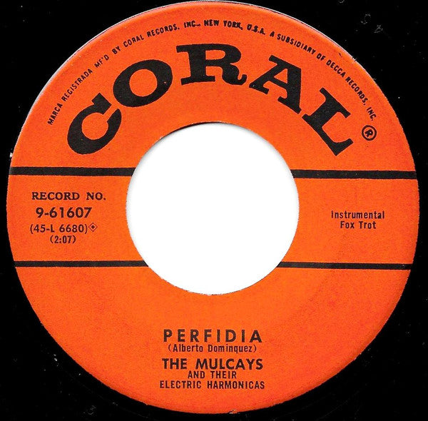 The Mulcays : Let Me Call You Sweetheart / Perfidia (7", Single, Mono, Ric)