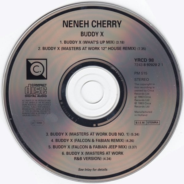 Neneh Cherry : Buddy X (CD, Maxi)