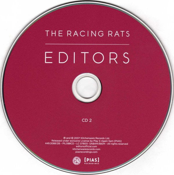 Editors : The Racing Rats (CD, Single, 2/3)