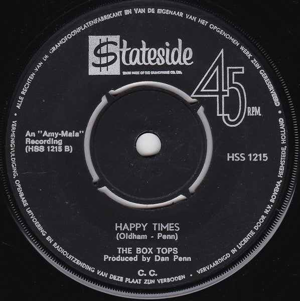 The Box Tops* : The Letter (7", Single)