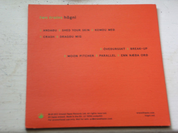Högni Egilsson : Two Trains (CDr, Album, Promo)