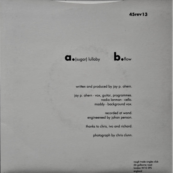 Flower Sermon : (Sugar) Lullaby (7")