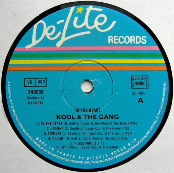 Kool & The Gang : In The Heart (LP, Album)