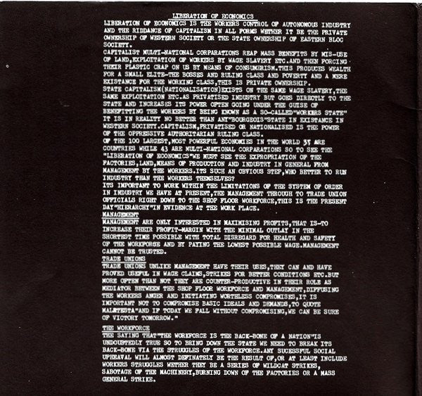 Heavy Discipline : Liberation Of Economics (7", EP)