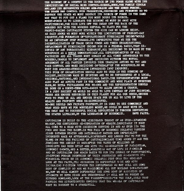 Heavy Discipline : Liberation Of Economics (7", EP)