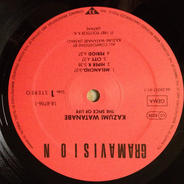 Kazumi Watanabe : The Spice Of Life (LP, Album)