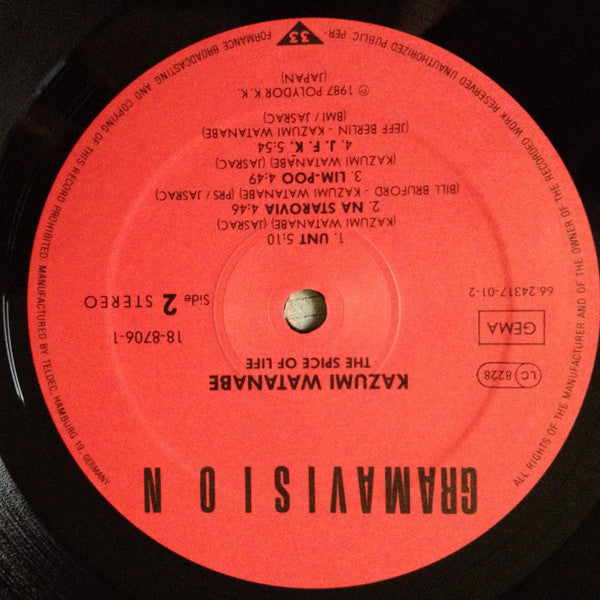 Kazumi Watanabe : The Spice Of Life (LP, Album)