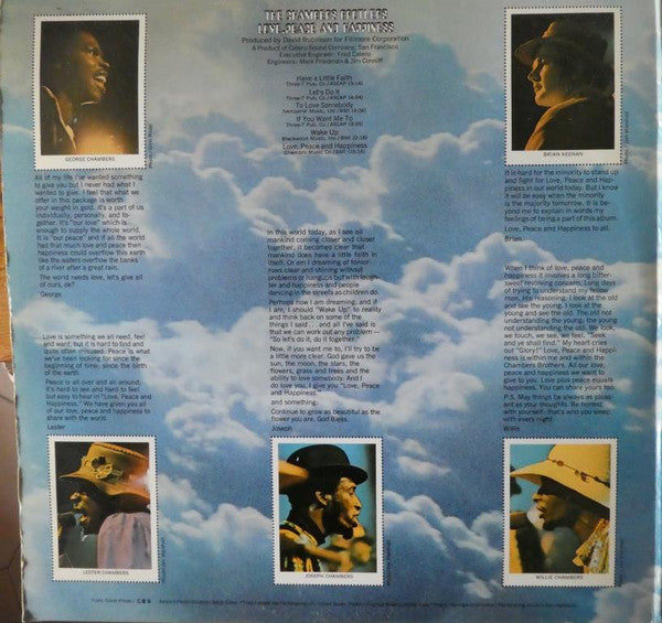 The Chambers Brothers : Love, Peace And Happiness / Live At Bill Graham's Fillmore East (2xLP, Album)