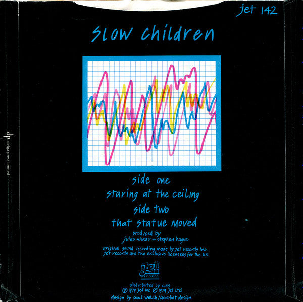 Slow Children (2) : Staring At The Ceiling (7", Single, Yel)