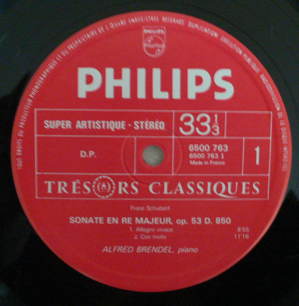 Schubert* - Alfred Brendel : Sonate En Ré Majeur, D.850 - 16 Dances Allemandes, D.783 (LP, Gat)