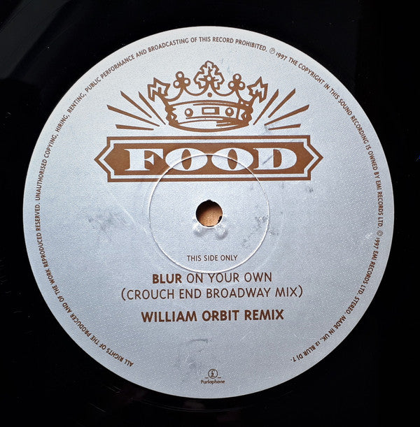 Blur : On Your Own (Crouch End Broadway Mix) (12", S/Sided)