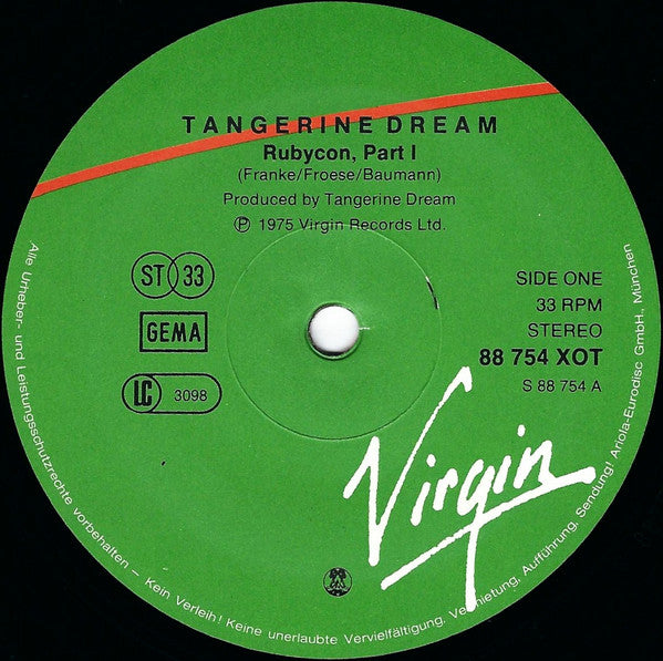 Tangerine Dream : Rubycon (LP, Album, RE, Gat)