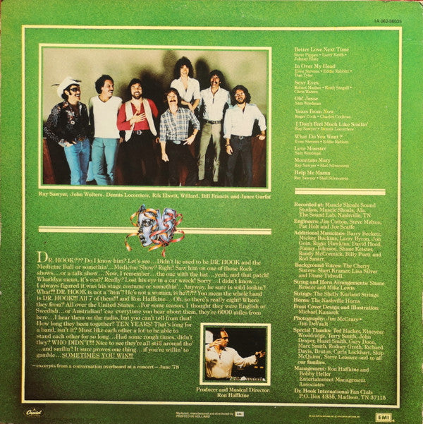 Dr. Hook : Sometimes You Win (LP, Album)