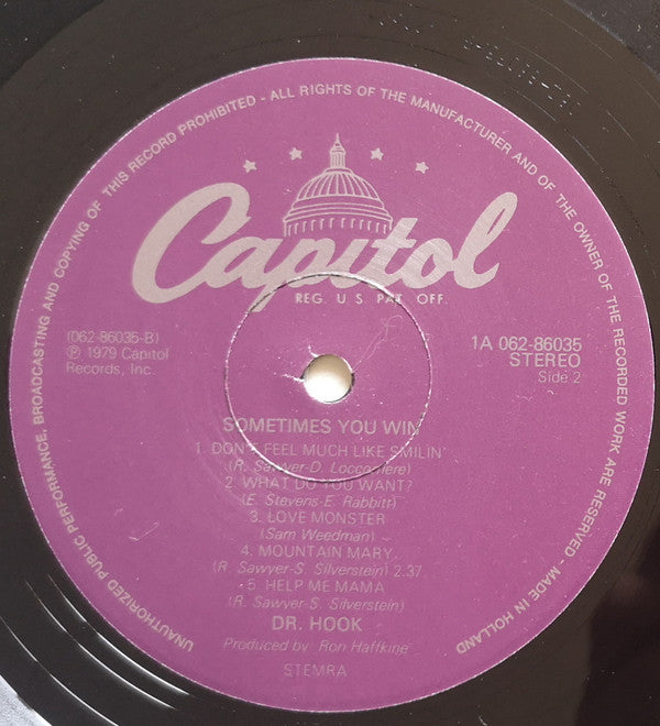 Dr. Hook : Sometimes You Win (LP, Album)