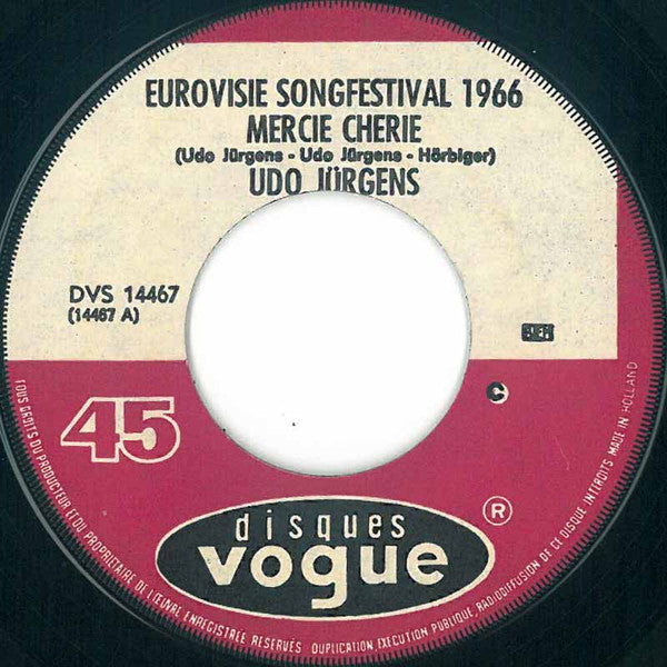 Udo Jürgens : Merci Cherie (7")