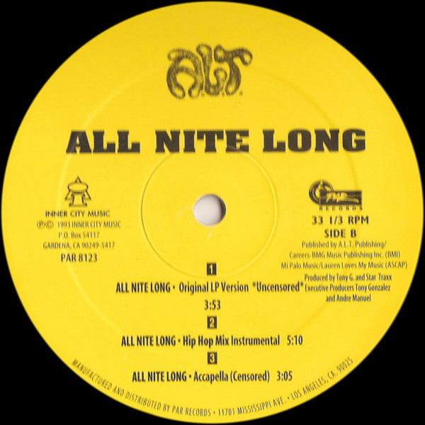 A.L.T. : All Nite Long (12")