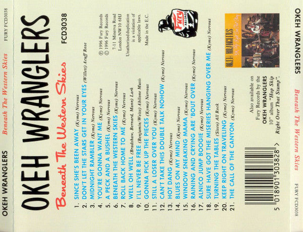 Okeh Wranglers : Beneath The Western Skies (CD, Album)