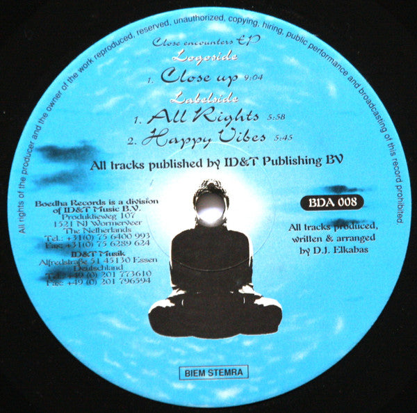 D.J. Elkabas* : Close Encounters EP (12", EP)