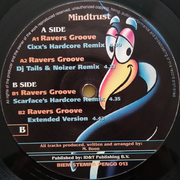 Mindtrust : Ravers Groove (12")