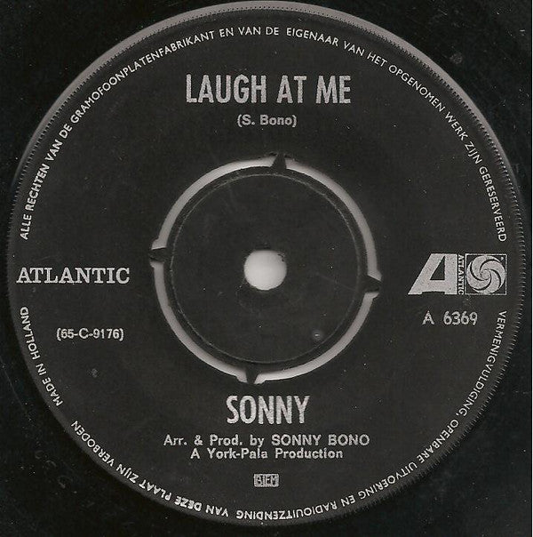 Sonny* / Sonny's Group : Laugh At Me / Tony (7", Single)