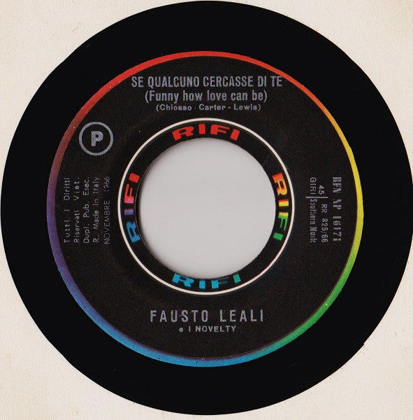 Fausto Leali E I Suoi Novelty : A Chi  (7", Single)