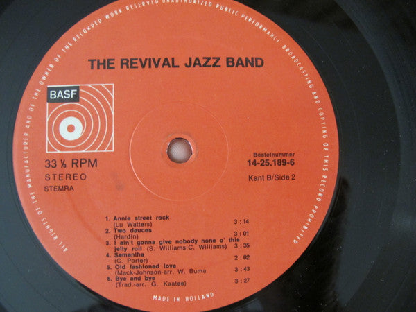 Revival Jazz Band, Frits Kaatee, George Kaatee : The Revival Jazz Band (LP, Album)