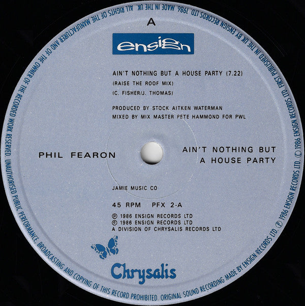 Phil Fearon : Ain't Nothing But A House Party (12", Single)