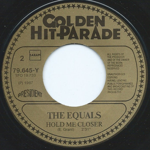 The Equals : Baby, Come Back (7", Single, Gol)
