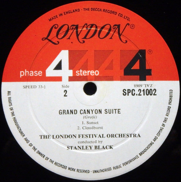 Ferde Grofé – London Festival Orchestra, Stanley Black : Grand Canyon Suite (LP, S/Edition)