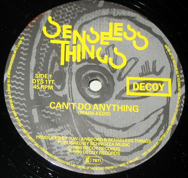Senseless Things : Can't Do Anything (12")