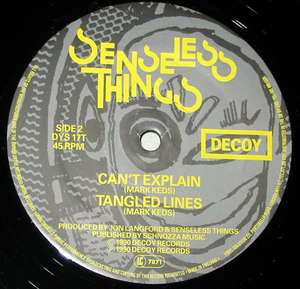 Senseless Things : Can't Do Anything (12")