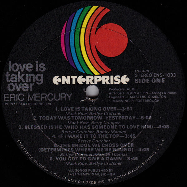 Eric Mercury : Love Is Taking Over (LP, Album)