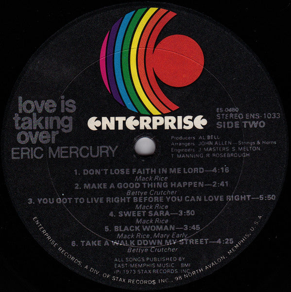 Eric Mercury : Love Is Taking Over (LP, Album)