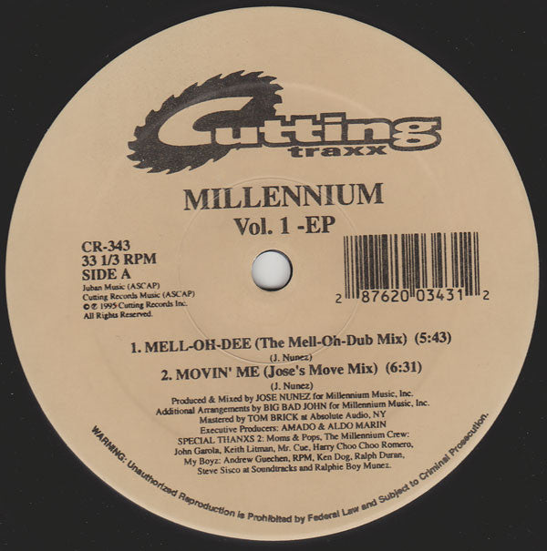 Millennium* : Vol.1 -EP (12", EP)