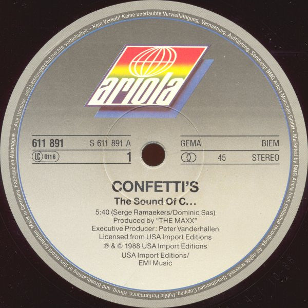 Confetti's : The Sound Of C... (12")