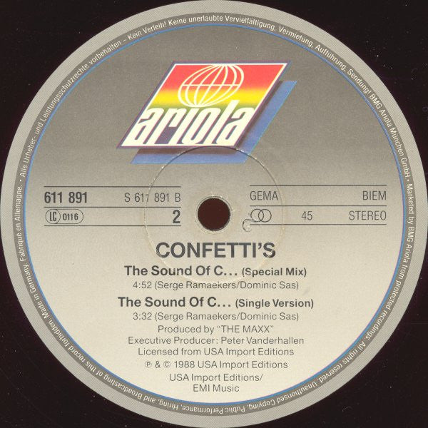 Confetti's : The Sound Of C... (12")
