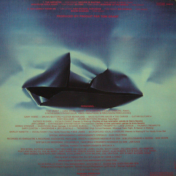 Tom Grant (2) : You Hardly Know Me (LP, Album)