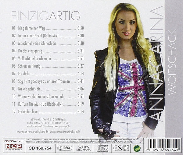 Anna-Carina Woitschack : Einzigartig (CD, Album)