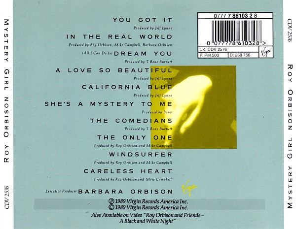 Roy Orbison : Mystery Girl (CD, Album, RE)