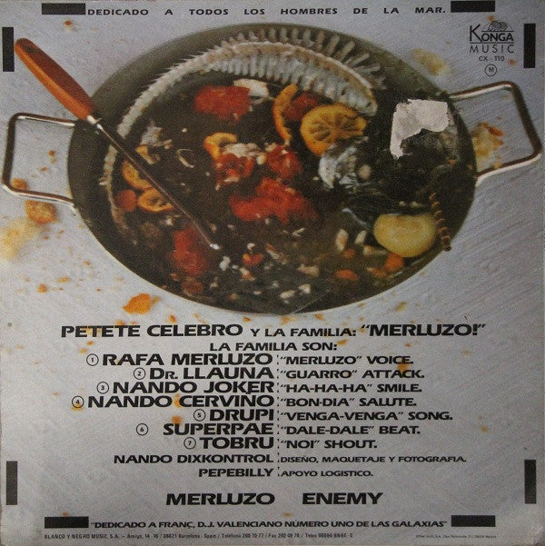 Petete Celebro Y La Familia : Merluzo! (12", Maxi)