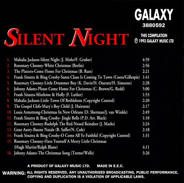 Various : Silent Night (The Greatest Hits Of Christmas) (CD, Comp)