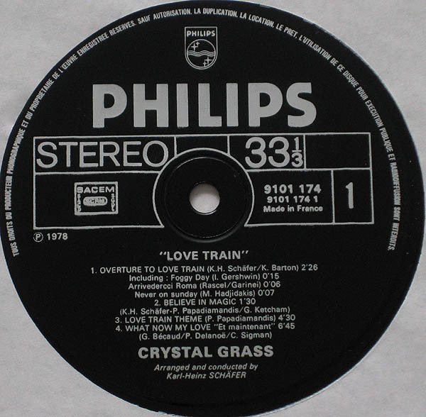 Crystal Grass With Kristi Barton : Love Train (LP)