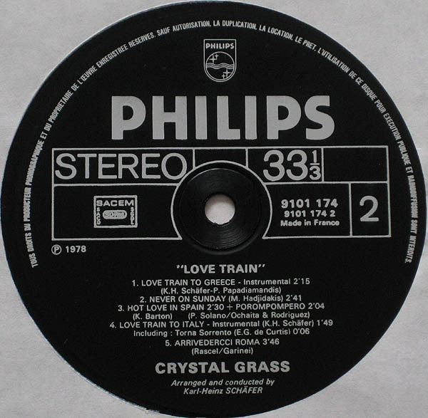 Crystal Grass With Kristi Barton : Love Train (LP)