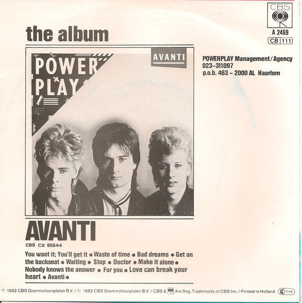Powerplay (4) : Waste Of Time (7", Single)