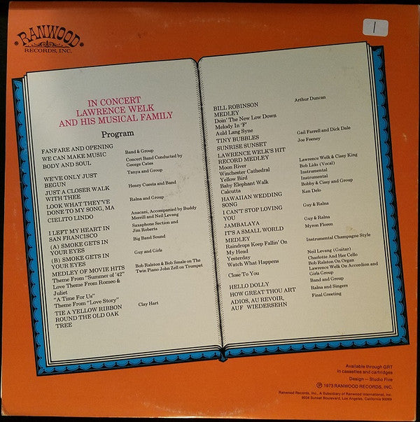 Lawrence Welk And His Musical Family : In Concert  (2xLP)