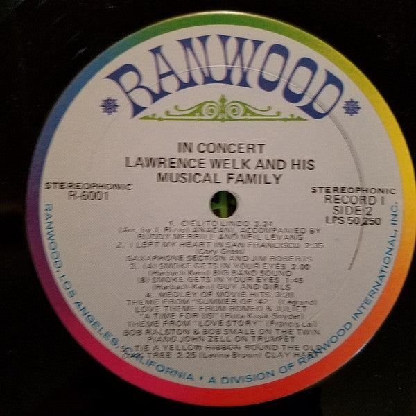 Lawrence Welk And His Musical Family : In Concert  (2xLP)