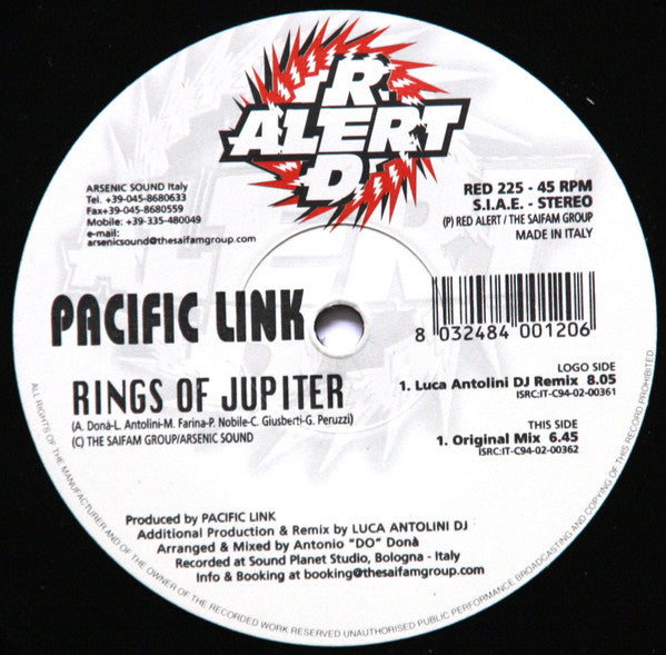 Pacific Link : Rings Of Jupiter (12")