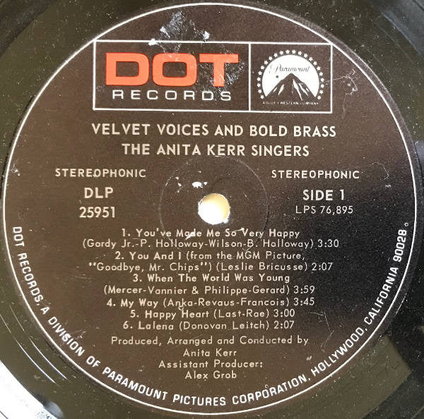 The Anita Kerr Singers : Velvet Voices And Bold Brass (LP, Album)