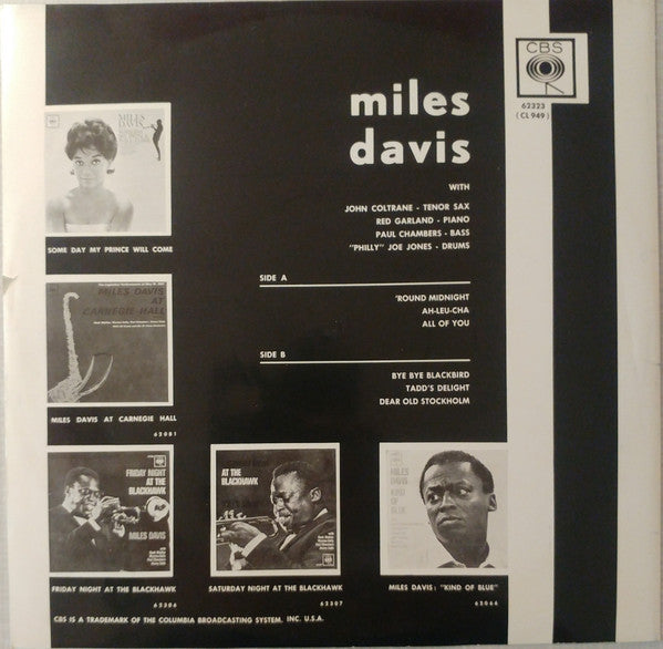 Miles Davis : 'Round About Midnight (LP, Album, Mono, RE)