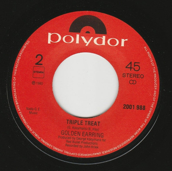 Golden Earring : Long Blond Animal (7", Single)